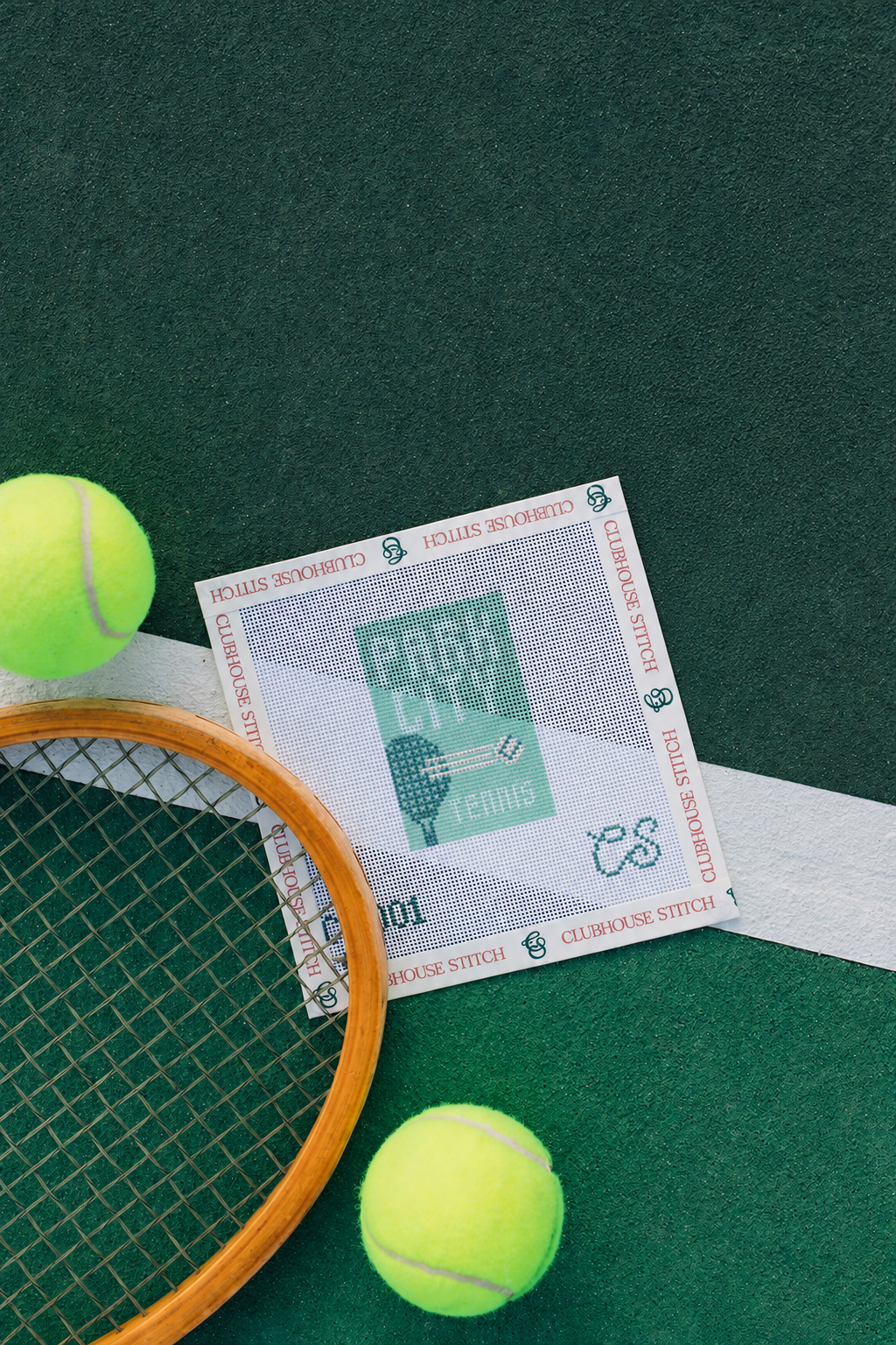 Park City Tennis Needlepoint Canvas